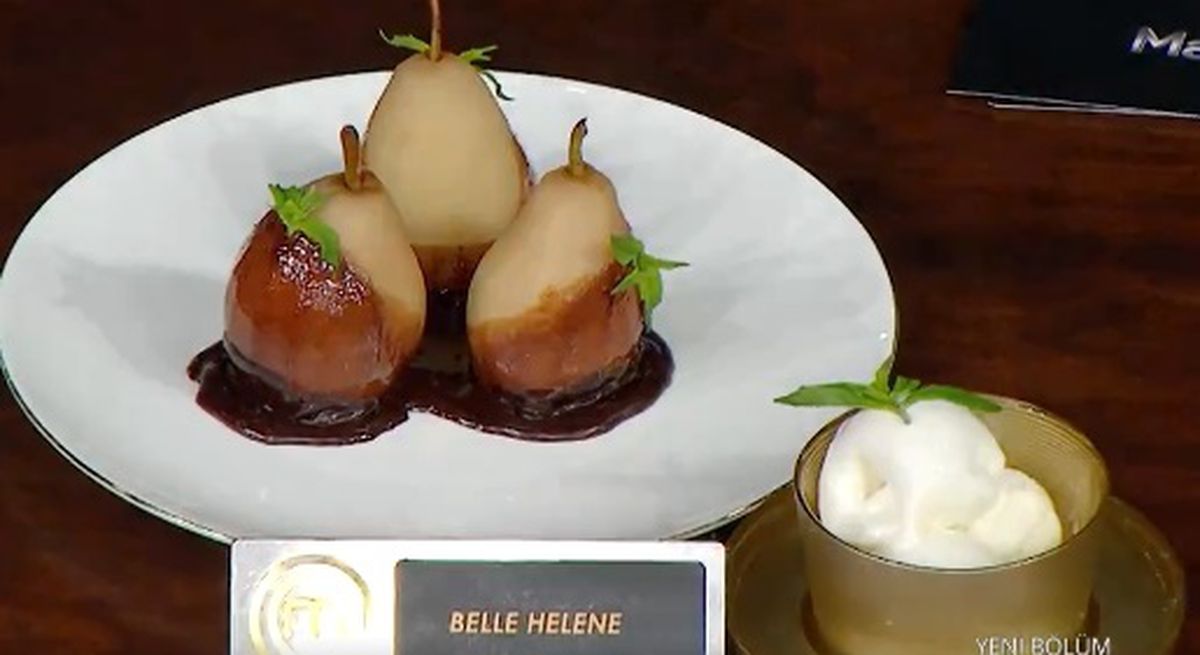 MasterChef Belle Helene tarifi! En güzel Belle Helene tarifi! Belle Helene tarifi nasıl yapılır? Belle Helene için malzemeler!