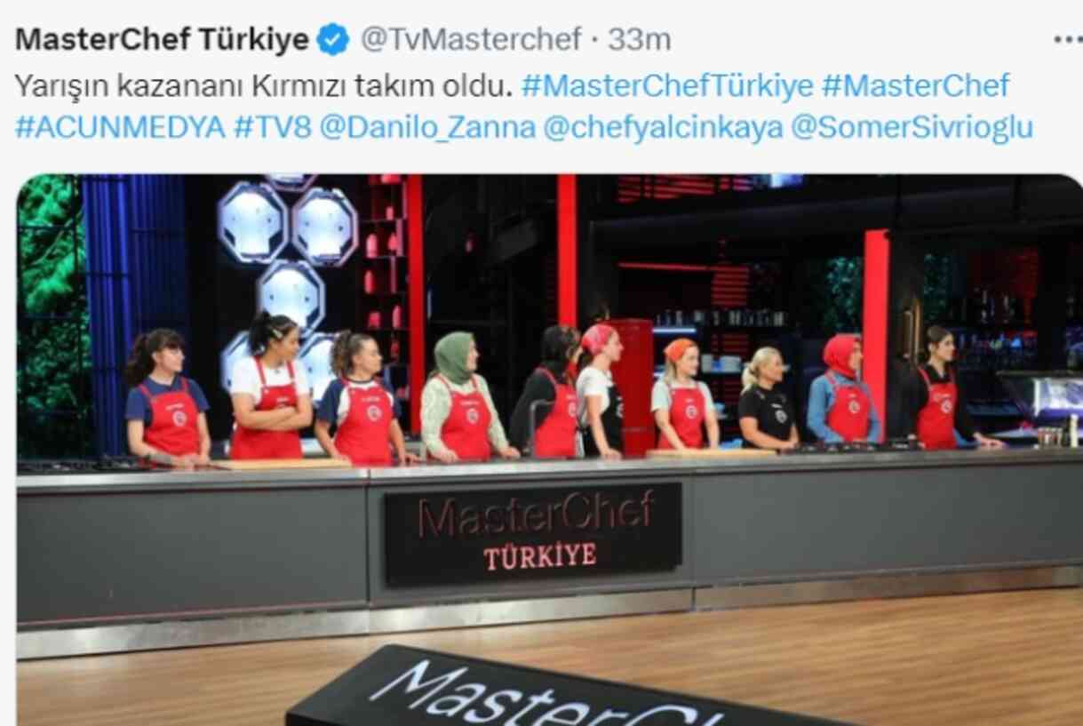 MasterChef Takım Oyunu kim kazandı? 4 Eylül Çarşamba bugün MasterChef Mavi Takım mı kazandı Kırmızı Takım mı kazandı?