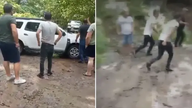 Footage has emerged of the attack in which Reşit Kibar, who opposed the recreational area project, was shot.