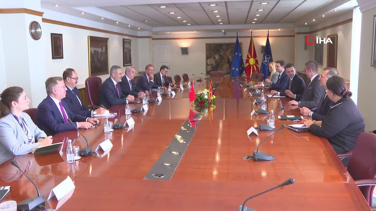 Bakan Fidan, Kuzey Makedonya Başbakanı Mickoski ile görüştü