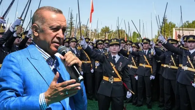 The first comment from President Erdogan on the sword-wielding oath-taking ceremony of the lieutenants.