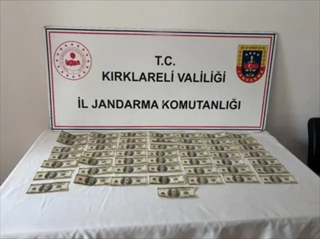 Operation in Kırklareli! Fake 5,000 dollars were found on the suspect.