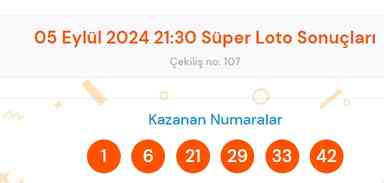 Süper Loto sonuçları açıklandı! 5 Eylül Süper Loto kazanan numaralar neler? Süper Loto sonuçlarına ne zaman, nereden bakılır?