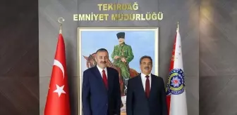 Süleymanpaşa Kaymakamı Mustafa Güler, İl Emniyet Müdürü Ahmet Metin Turanlı'yı ziyaret etti