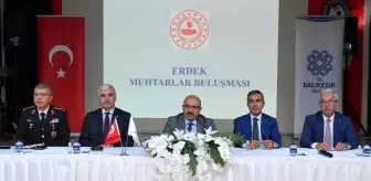 Balıkesir Valisi İsmail Ustaoğlu Erdek'te Muhtarlarla Buluştu