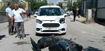 Adıyaman'da hafif ticari araçla çarpışan motosikletin sürücüsü yaralandı