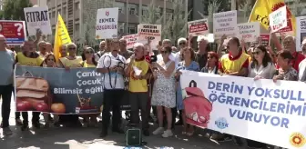 Eğitim Sen, Yoksulluğun Eğitimi Vurduğunu İfadelerle Protesto Etti