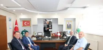 Giresun Valisi Mehmet Fatih Serdengeçti, Espiye Belediye Başkanı Erol Karadere'yi ziyaret etti