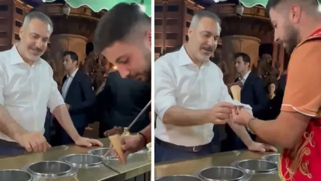 The Maraş ice cream seller couldn't play his famous prank on Hakan Fidan.