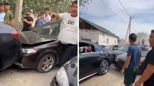 They ruined the beautiful cars! In a country where car prices are cheap, there was a strange wedding convoy.