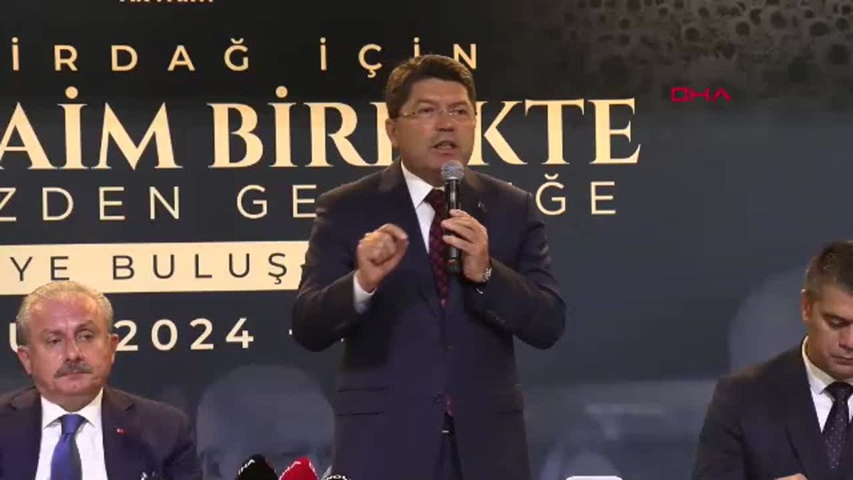 Adalet Bakanı Tunç, Tekirdağ'da AK Parti Türkiye Buluşmaları Toplantısında Konuştu