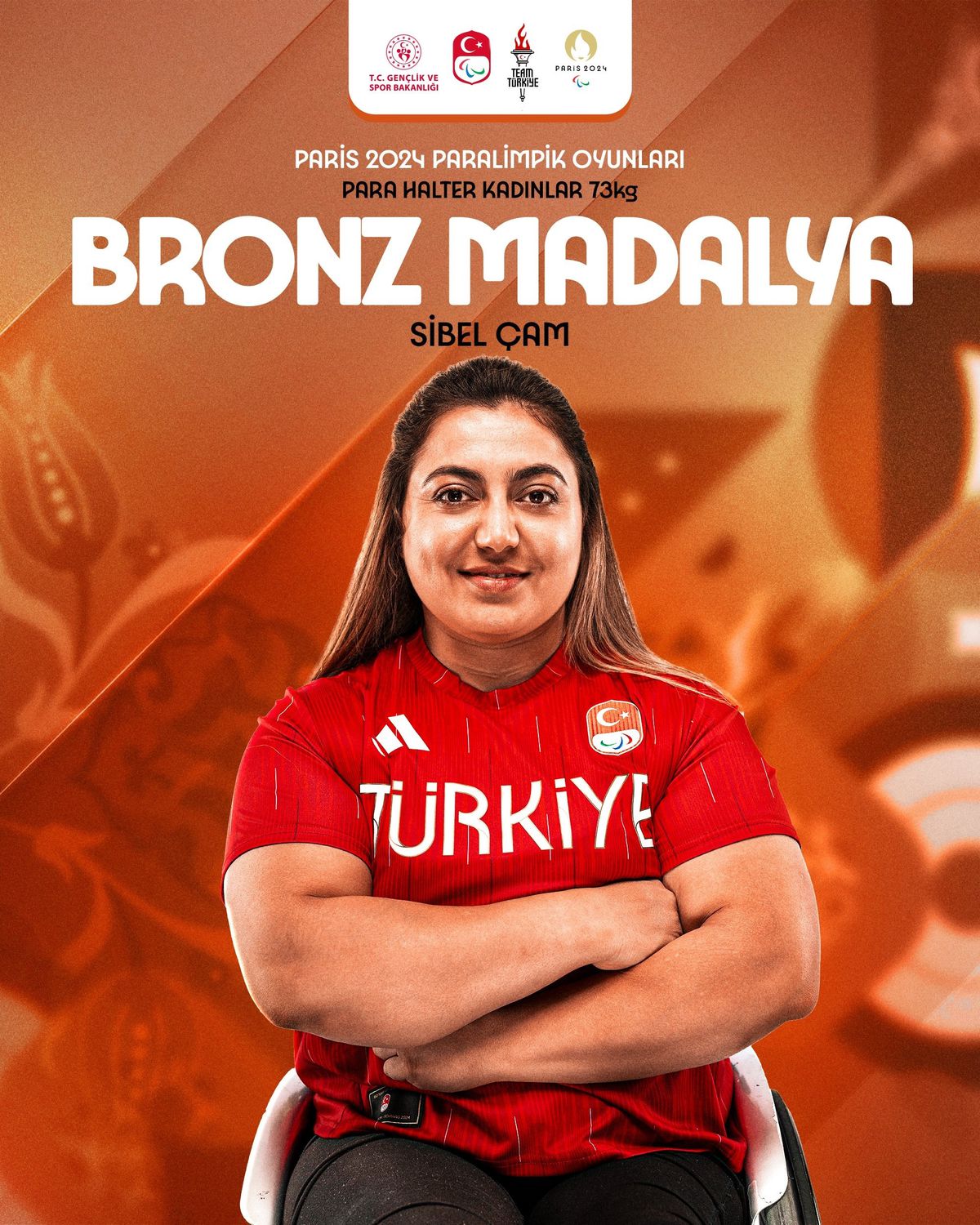 Sibel Çam, Paralimpik Oyunları'nda bronz madalya kazandı