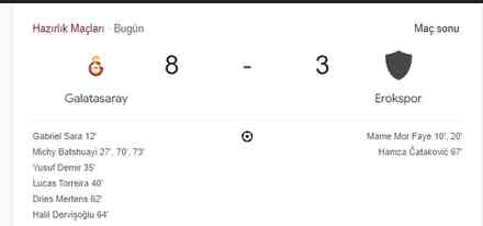 Galatasaray Esenler Erokspor maçı kaç kaç, bitti mi? Golleri kim attı? MAÇ SKORU! GS Esenler maçı kaç kaç, canlı maç skoru!