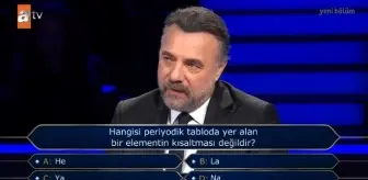 Hangisi periyodik tabloda yer alan bir elementin kısaltması değildir?