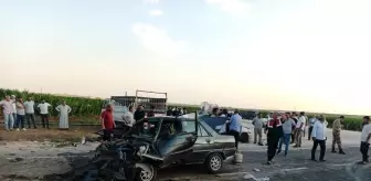 Mardin'de kafa kafaya çarpışan otomobillerde 5'i çocuk 9 kişi yaralandı