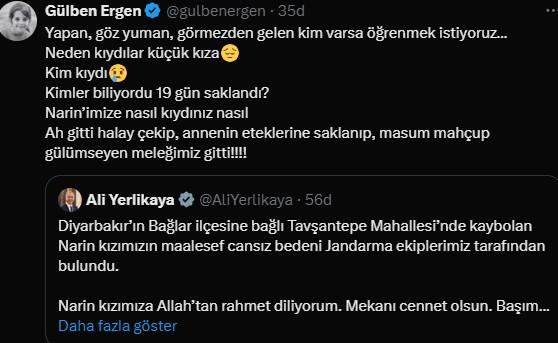 Gülben Ergen'den Tepki: "Nasıl Kıyıldı Küçük Kıza?"