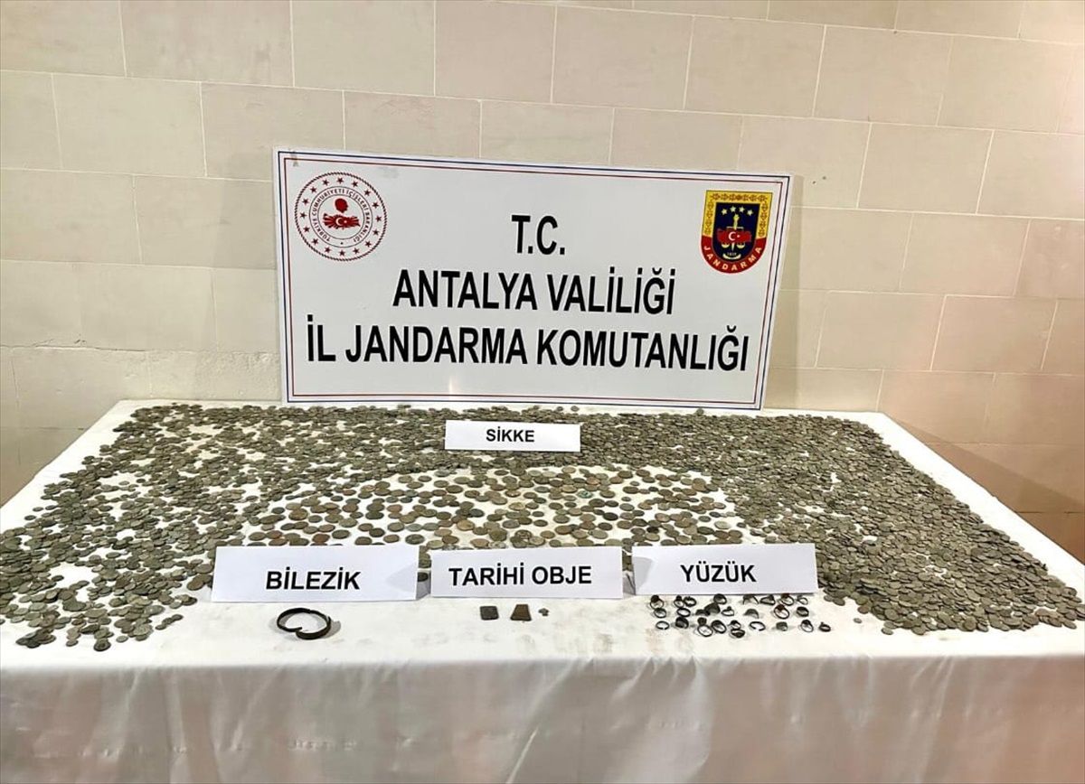 Kaş'ta tarihi eser operasyonunda 1 kişi yakalandı