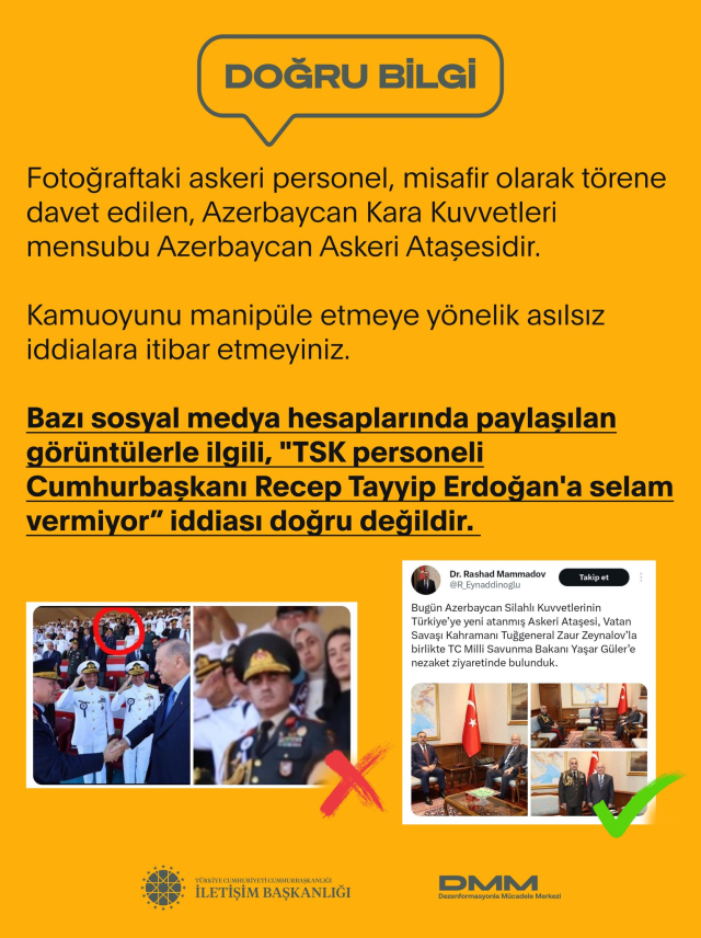 The claim that the soldier did not salute Erdogan was made! The Presidency revealed the truth