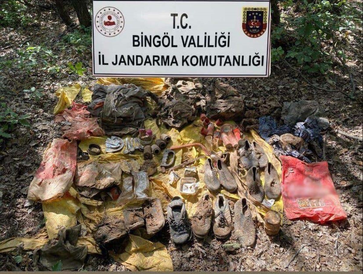 Bingöl'de PKK'ya Ait Depo Ele Geçirildi, Yaşam Malzemeleri İmha Edildi