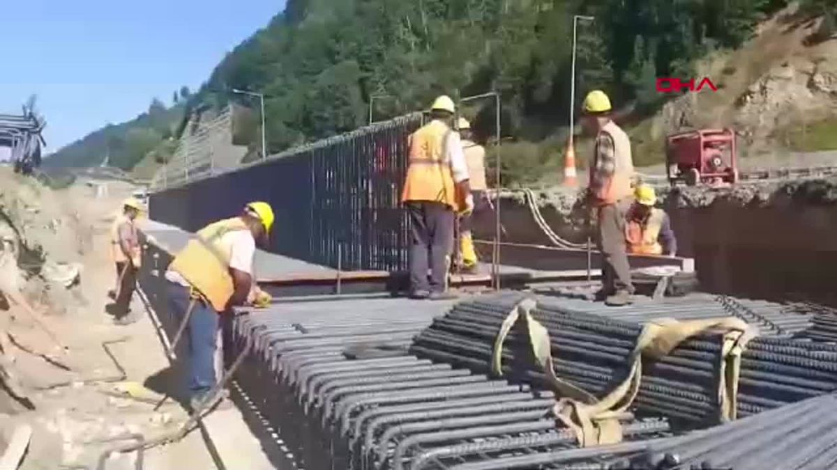 Bolu Dağı Tüneli İstanbul İstikametindeki Tüp Uzatma Çalışması Tamamlandı