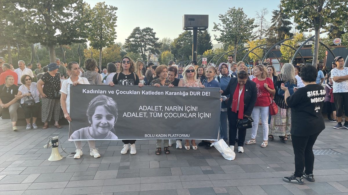 Bolu'da Kadın Platformu, Narin Güran'ın Öldürülmesini Protesto Etti