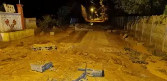 Çorum'un Alaca ilçesinde sağanak sonucu kümes hayvanları telef oldu, 2 otomobil sular altında kaldı