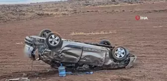 Gaziantep'te çarpışan 2 otomobilden biri takla attı: 4 yaralı