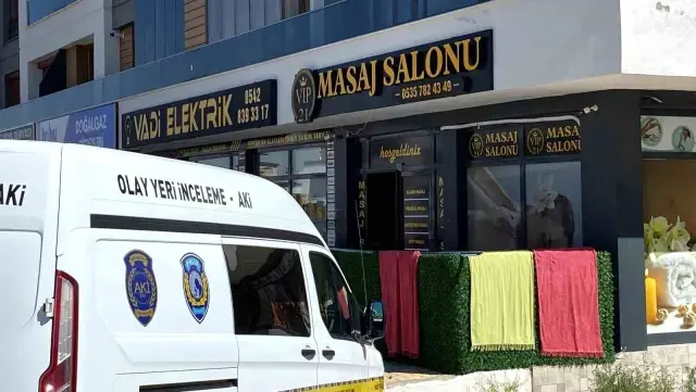 A woman's body was found in a massage salon in Konya.