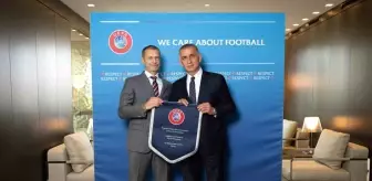 TFF Başkanı Hacıosmanoğlu, UEFA Başkanı Ceferin ile görüştü