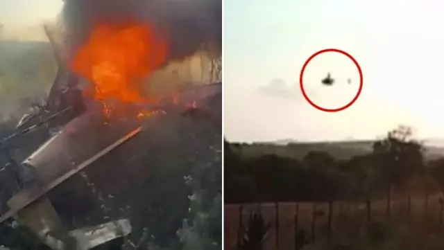 During a test flight in Brazil, the helicopter crashed and turned into a ball of fire, resulting in the death of the two pilots due to burns.