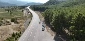 Çorum'un Kargı ilçesinde dron destekli trafik denetimi yapıldı