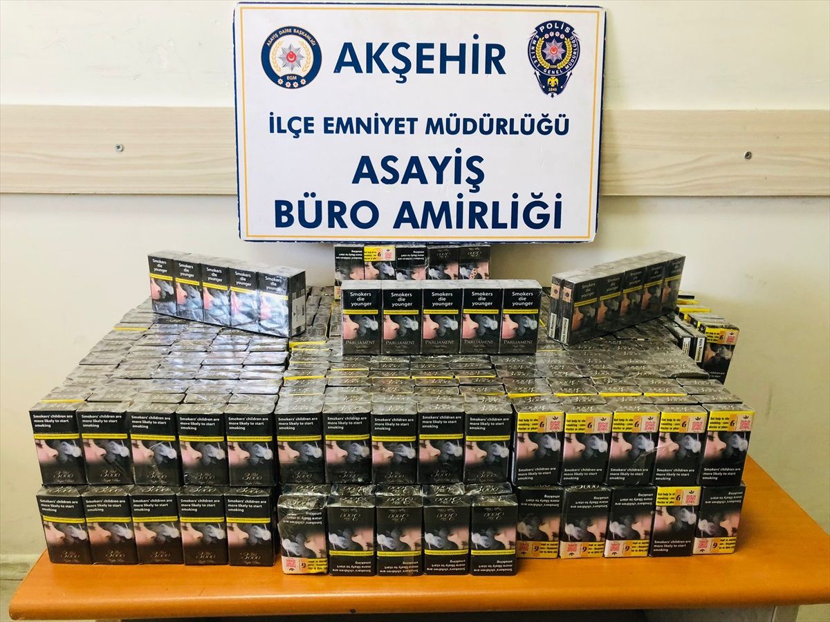 Akşehir'de Kaçak Tütün ve Sigara Operasyonu