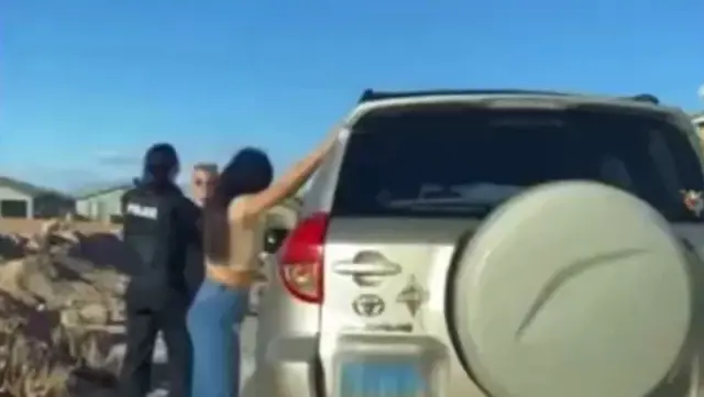 The car stopped by the police officer during a traffic control in Houston turned out to have his wife and girlfriend inside.