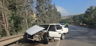 Karabük'te bariyere çarpan otomobilde 1 kişi yaralandı