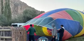 Aksaray'da Ihlara Vadisi'nde Sıcak Hava Balon Turu Yapıldı