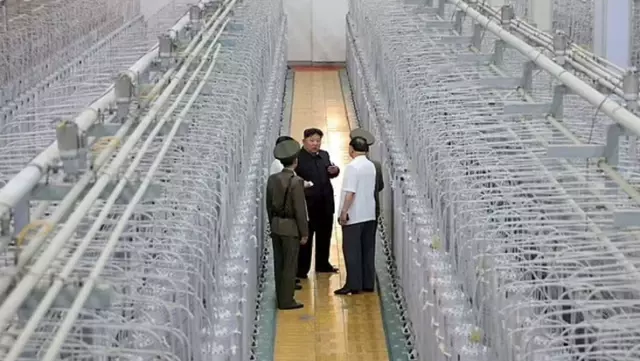 North Korea has released images of a uranium-producing facility for the first time.