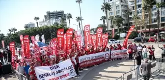 DİSK Genel Başkanı Arzu Çerkezoğlu Mersin'de İşçilerle Buluştu