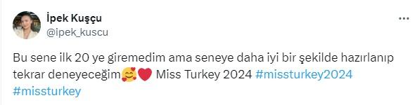 İpek Kuşçu, who couldn't make it to the top 20 in Miss Turkey, fascinated with her beauty