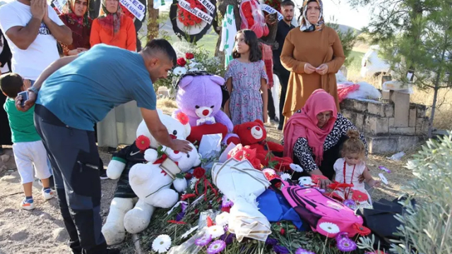 The wedding dress and veil placed on Narin's grave had caused a reaction! They were removed one by one and replaced with toys and a school uniform