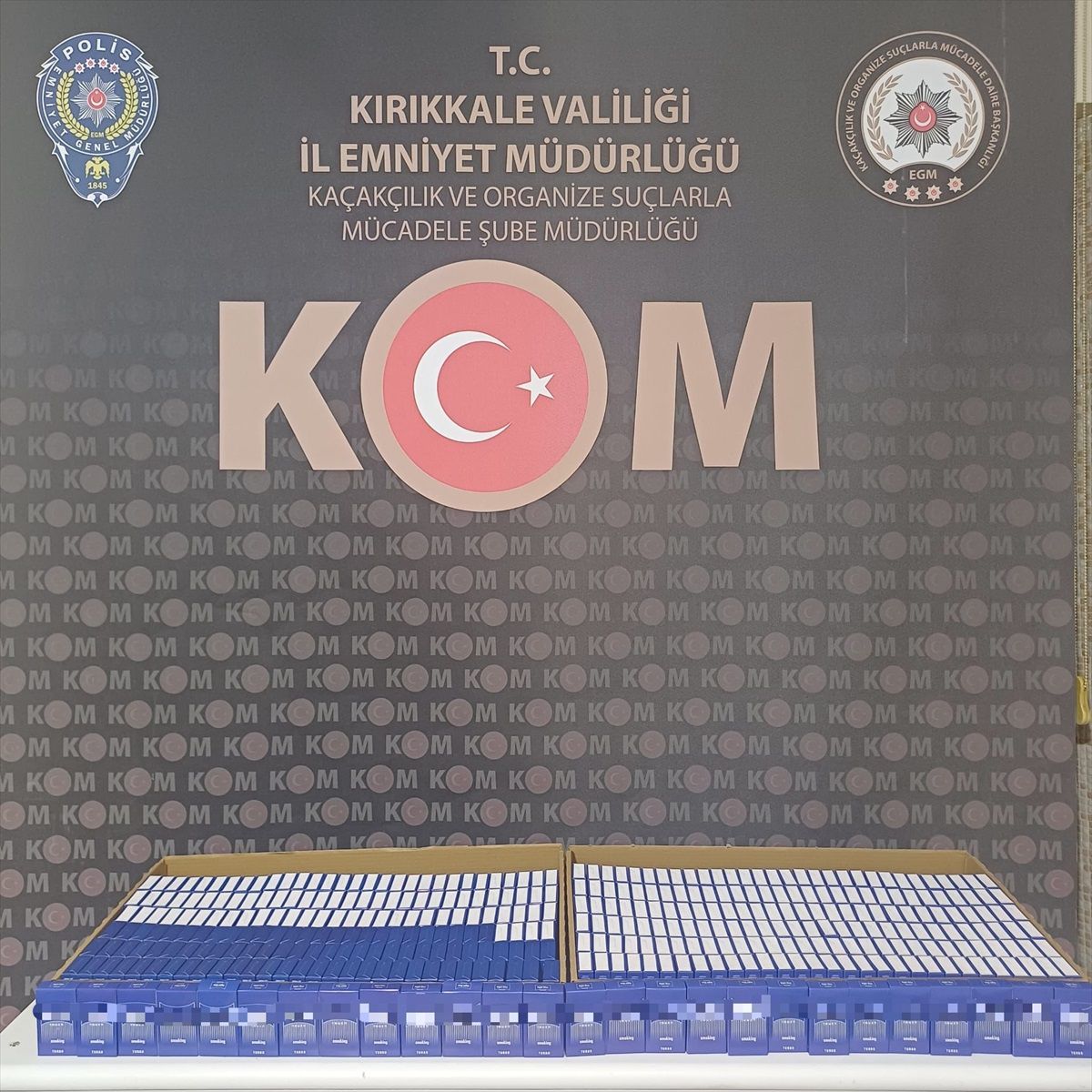 Kırıkkale'de 8 Bin Dolu Makaron Ele Geçirildi