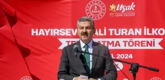 Uşak'ta Hayırsever Tarafından Yaptırılacak Okulun Temeli Atıldı