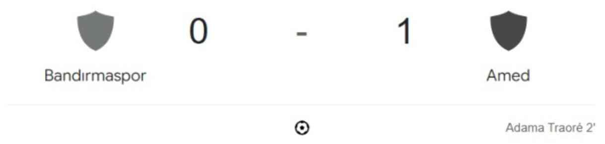 Bandırmaspor Amedspor maçı kaç kaç, bitti mi? MAÇ SONUCU! Bandırmaspor Amed golleri kim attı, canlı maç anlatımı!