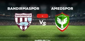 Bandırmaspor Amedspor maçı kaç kaç, bitti mi? MAÇ SONUCU! Bandırmaspor Amed golleri kim attı, canlı maç anlatımı!