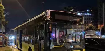 Beyoğlu'nda Halk Otobüsü Yangını: Ürün Hasar Gördü, Yaralı Yok