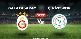 Galatasaray Rizespor maç özeti ve golleri izle! (VİDEO) GS Rizespor geniş özeti! Golleri kim attı, maç kaç kaç bitti?