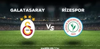 Galatasaray Rizespor maçı ilk 11'i! Galatasaray'ın Rizespor maçı 11'i belli oldu mu, ilk 11'de kimler var?