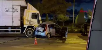 Konya'da Kamyonun Çarptığı Otomobilin Sürücüsü Hayatını Kaybetti