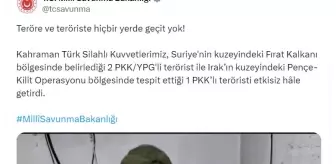 TSK, PKK/YPG'li 3 Teröristi Etkisiz Hale Getirdi