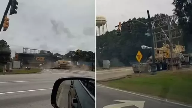 Train Collides with Tank Transport Truck in the US: Terrifying Moments Captured on Camera