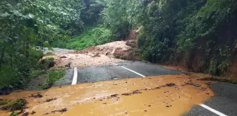 Artvin'in Arhavi İlçesinde Sağanak Nedeniyle Su Baskınları ve Heyelanlar